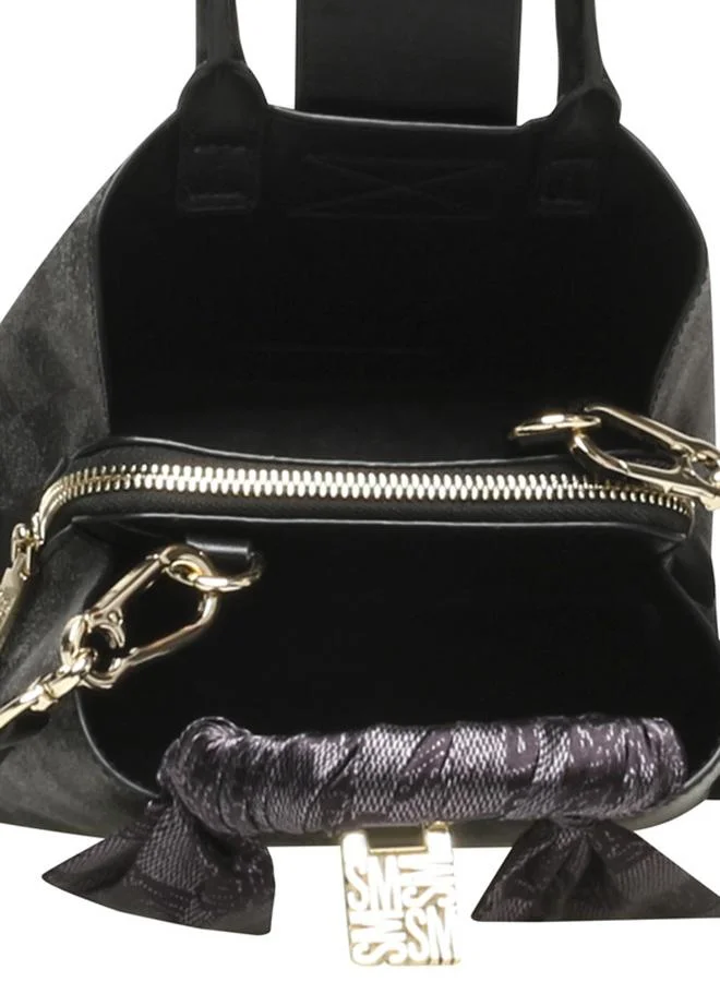 Steve Madden  Bmirel-L Black & Gold Women's Satchel Bag for Women | Best Price UAE