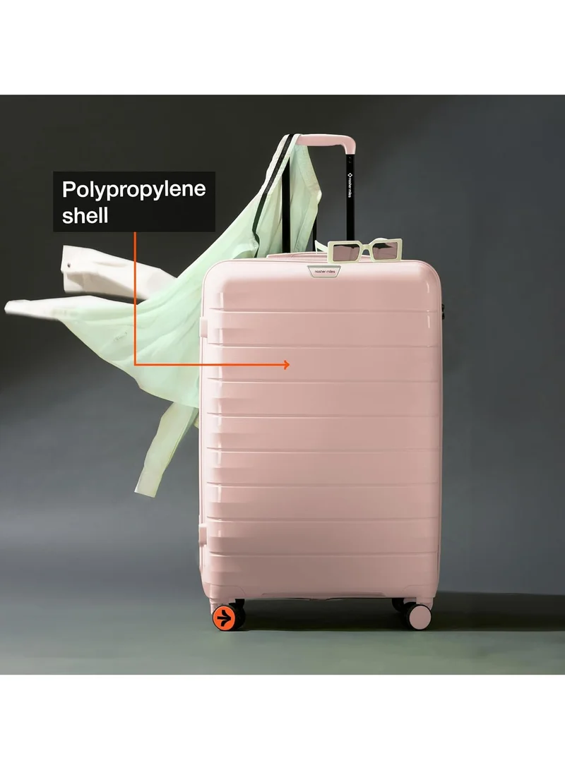 ناشر مايلز Nasher Miles Vienna Hard-Sided Polypropylene Check-in Luggage Peach 28 inch |75 Trolley Bag