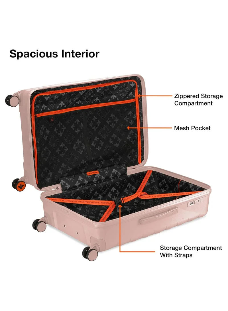 ناشر مايلز Nasher Miles Vienna Hard-Sided Polypropylene Check-in Luggage Peach 28 inch |75 Trolley Bag
