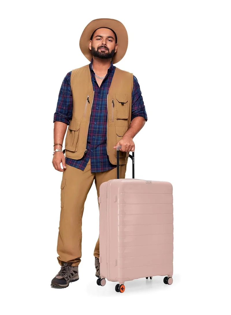 ناشر مايلز Nasher Miles Vienna Hard-Sided Polypropylene Check-in Luggage Peach 28 inch |75 Trolley Bag
