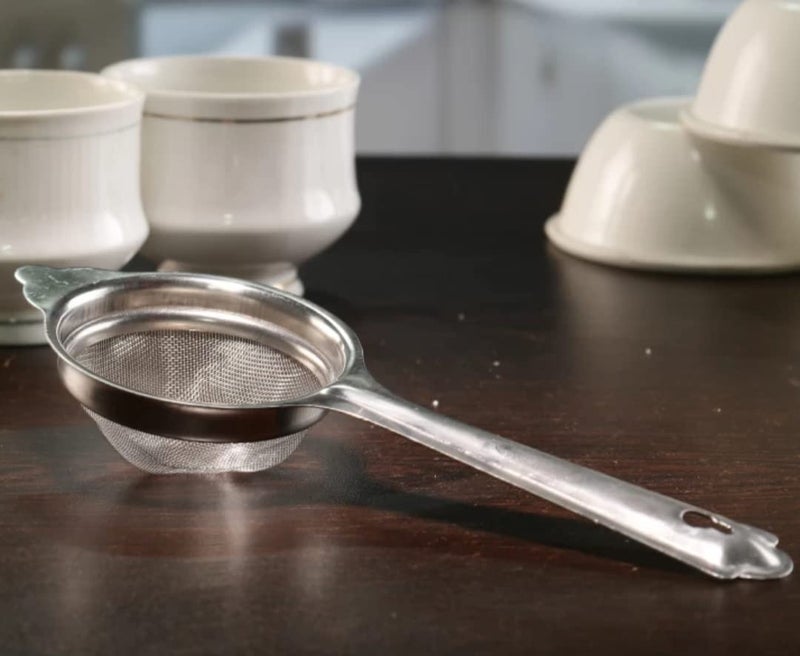 CRIZAL Stainless Steel CRIZAL Metal Stainless Steel Premium Tea Juice Strainer for Kitchen with Single 304 Grade Mesh Stainless Steel Filter Channi diffusers Standard Silver Set of 3 PCS - Image 3