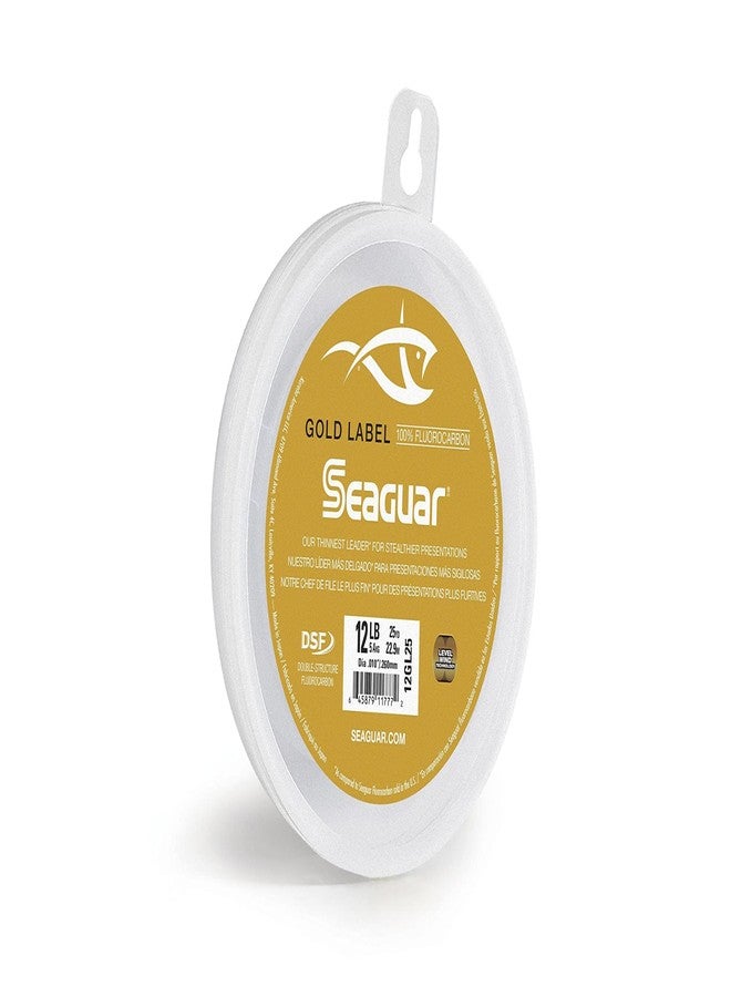 Seaguar Gold Label 100% Fluorocarbon Fishing Line DSF, 12lbs, 25yds Break Strength/Length - 12GL25 - Image 1