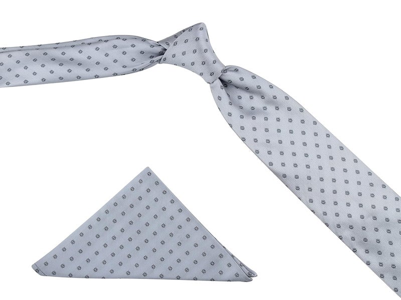 Kovove Kavove Classy Polka Dot Cyan Necktie For Men - Image 2
