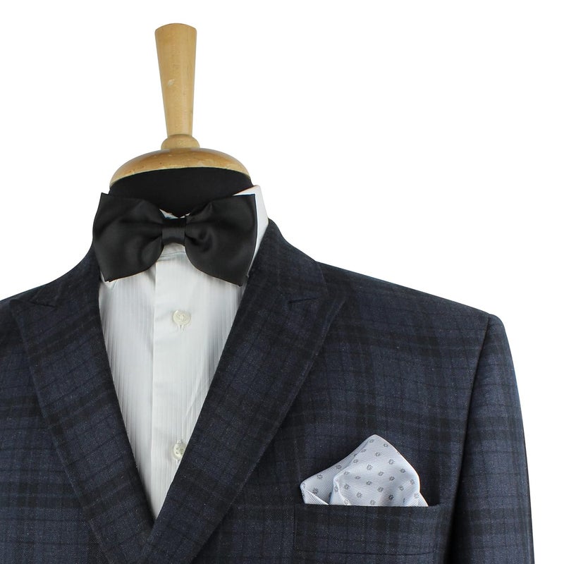 Kovove Kavove Classy Polka Dot Cyan Necktie For Men - Image 3