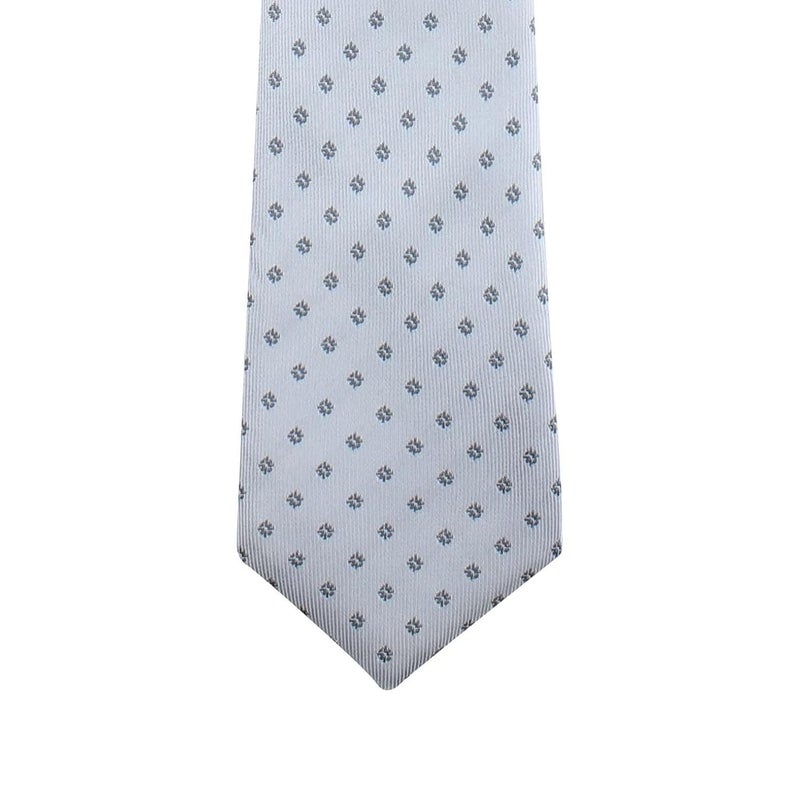 Kovove Kavove Classy Polka Dot Cyan Necktie For Men - Image 4