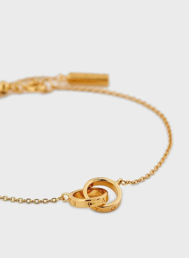 Olivia Burton  Classics Collection Chain Bracelet For Women In Brass - OBJENB12B for Women | Best Price UAE
