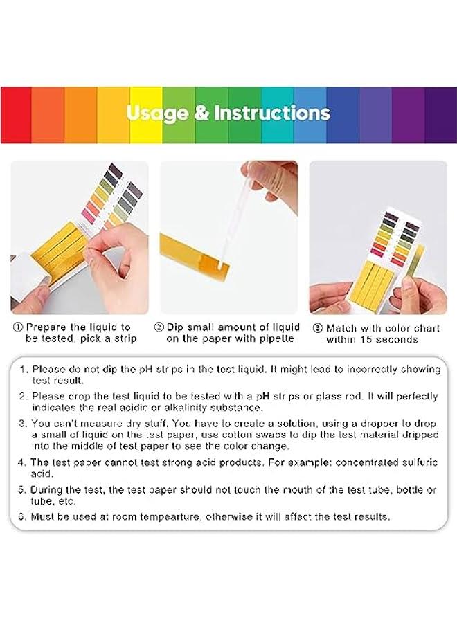 FYLX Litmus PH Test Stri 400 Stri Professional Universal pH114 Test Paper are ideal for teaching students chemistry experiments saliva urine water soil and diet pH monitoring - Image 4