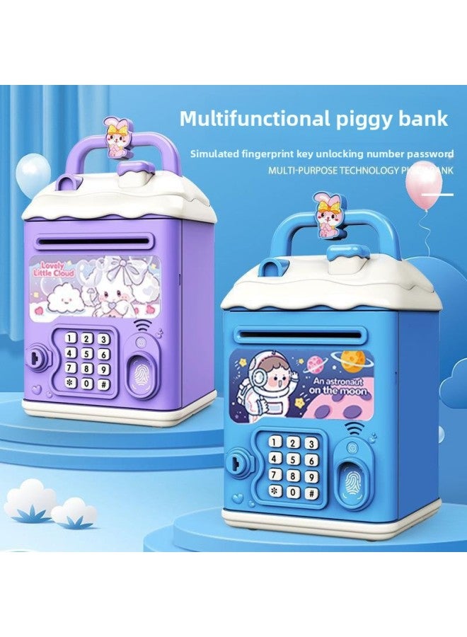 Can't Get In And Out Of The Year Piggy Bank Only Boys Password Box Kulomi Savings Girls Children Can Save Desirable 2024-Color:Kt Cat☀Password Key Unlock Without Automatic Banknote Rolling☀Battery Version - Image 3
