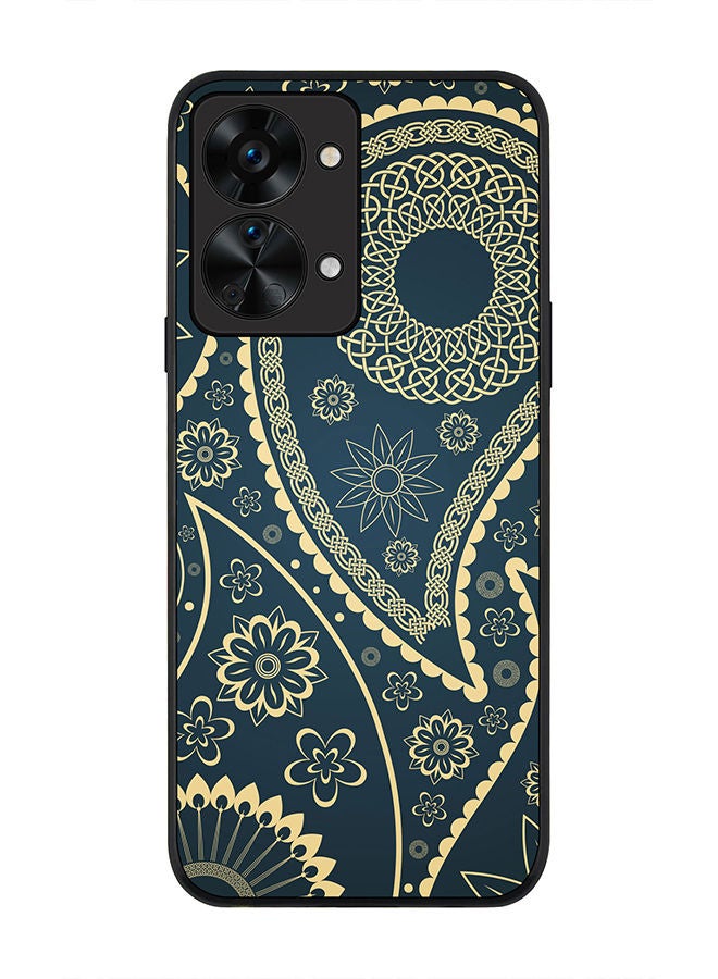 Stylizedd Rugged Black edge case for OnePlus Nord 2T Slim fit Soft Case Flexible Rubber Edges Anti Drop TPU Gel Thin Cover - Indian Nights - Image 1