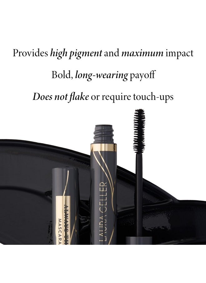 LAURA GELLER NEW YORK Laura Geller Always There Waterproof Lengthening Mascara In Black ; Lengthening Defining Curling Buildable Formula Eye Makeupinnovative Lengthening Brush1 Count  - Image 3