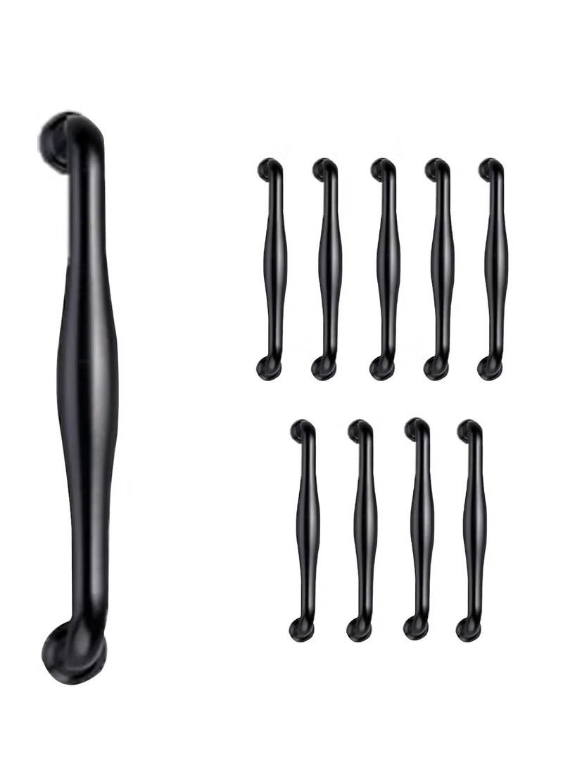Generic Drawer Handles 10 pcs Hardware Pull Handle Kitchen Cabinet Handles Matte Black Antique Drawer Pulls Hardware Kitchen Handles Cabinet Pulls Door Pull Handle  - Image 1