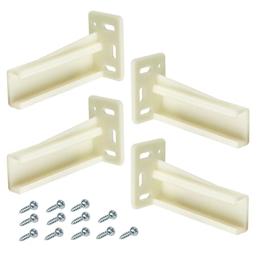 HEBRAR Drawer Slide Socket Set Cabinet Hardware, RV Drawer Parts Fits 0.86 Inch Drawer Slide, Rear Drawer Track Socket Mounting Back Plates Brackets, Drawer Side Track Brackets 2 Set - Image 1