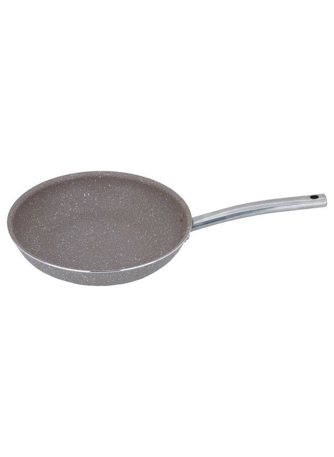 Alsaif Gallery Rocky brown granite frying pan with stainless steel handle, 26 cm  - Image 1