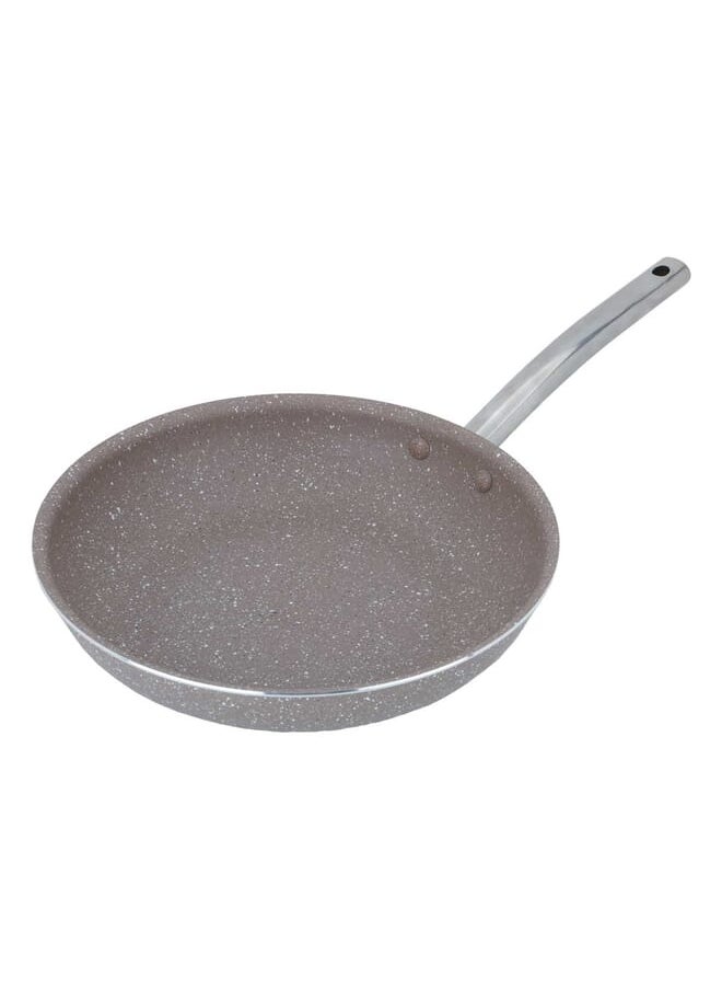 Alsaif Gallery Rocky brown granite frying pan with stainless steel handle, 26 cm  - Image 2
