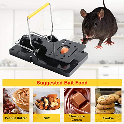 ELEPHANTBOAT® 4Pcs Rat Traps House Garden Patio, Reusable Mouse Traps for Mice, Rats, Chipmunks, Squirrels, Hamsters and Other Rodents, Quickly Slam Rat Killer for Indoor and Outdoor (Large) - Image 2