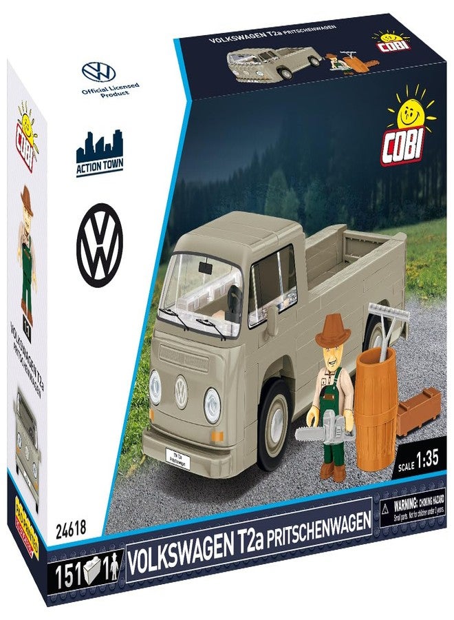 COBI Action Town Volkswagen T2A PRITSCHENWAGEN Vehicle Building Set, 151 Pieces - Image 2