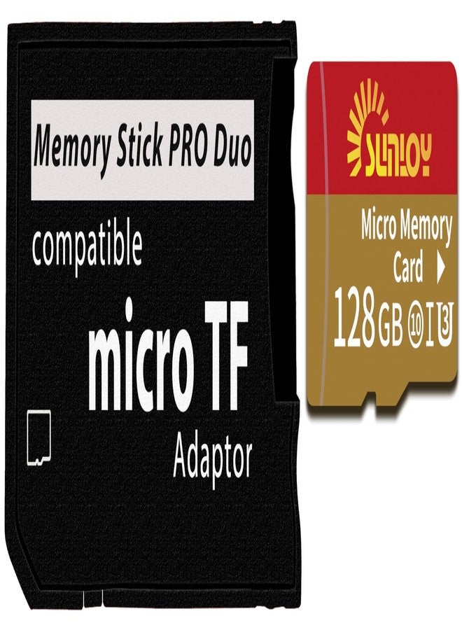 Sunloy PSP Memory Stick Adapter with 128GB Micro SD Card, Micro SD/SDHC/SDXC to Memory Stick PRO Duo MagicGate Card Compatible with PlayStation Portable, Camera, Handycam, Smartphone, PSP 1000/2000/3000 - Image 2