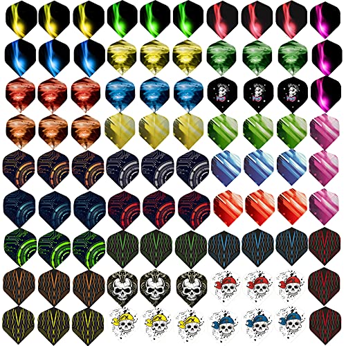 WLHGH Dart Flights, 6 Styles, 30 Sets, 90 Pieces, PET Standard Accessories for Darts, Perfect Equipment for Soft/Steel Tip Darts Games (6 Styles, 30 Sets, 90 Pieces) - Image 3