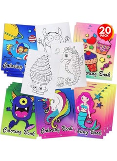 ArtCreativity Assorted Mini Coloring Books For Kids Bulk Pack Of 20 Small Color Booklets In 5 Designs Perfect Party Favors For Toddlers And Educational Art Gifts For Boys And Girls Ages 1 2 3 4 5 6 7 8  - Image 2