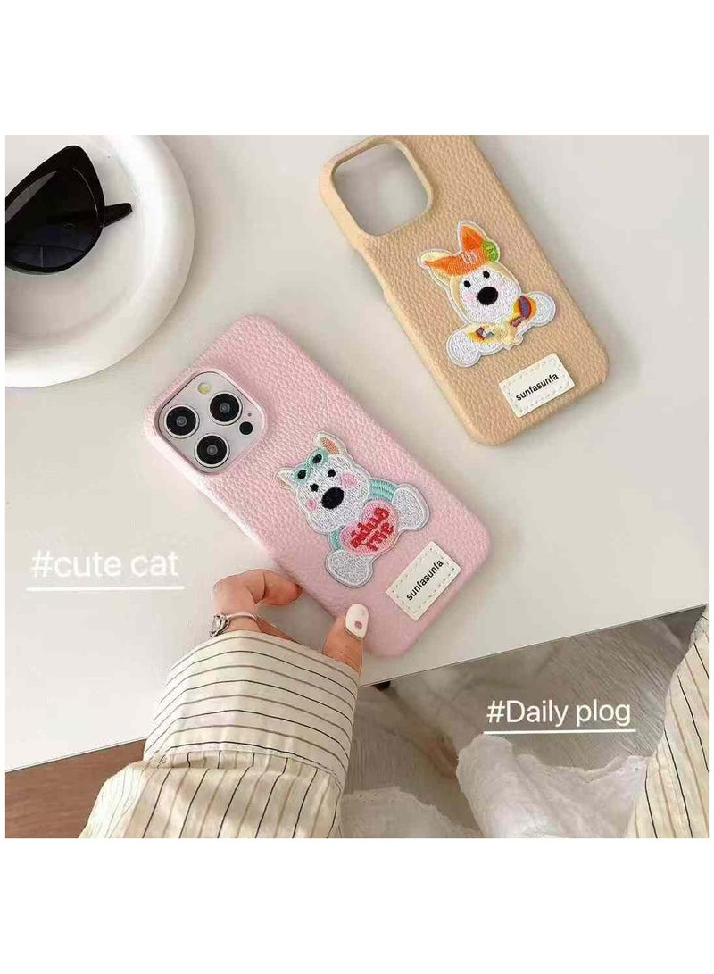 Genric Protective Case Stylish Creative Back Cover For iPhone16 Pro Max Beige - Image 3