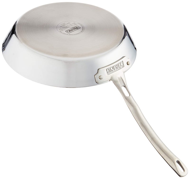 Viking Contemporary 3-Ply Non Stick Frying Pan, 12 Inch Stainless Steel Kitchen Cookware, 3 Liters, Silver - Image 4