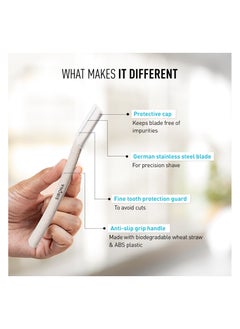Sirona Sirona Blink and Glow Face Razor for Women | Facial & Upper Lips Hair Removal,Eyebrow Shaper & Dermaplaning Tool - 3 Razors  - Image 5