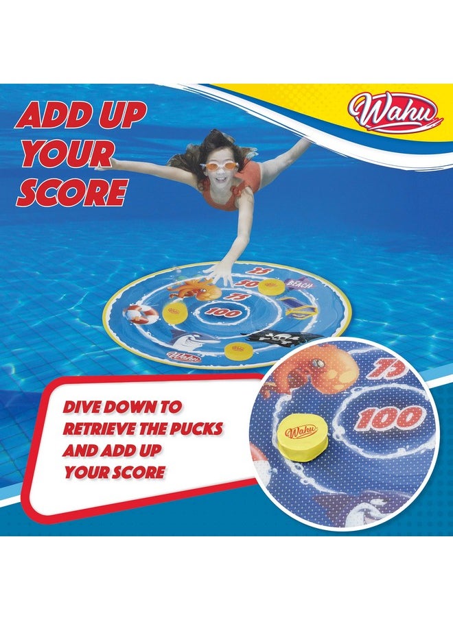 Wahu - Sink 'N' Score Underwater Dart Pool Game For Kids Ages 5+, Swimming Pool Diving Toy Set With Target, Darts, And Carry Bag, Multicolor - Image 1
