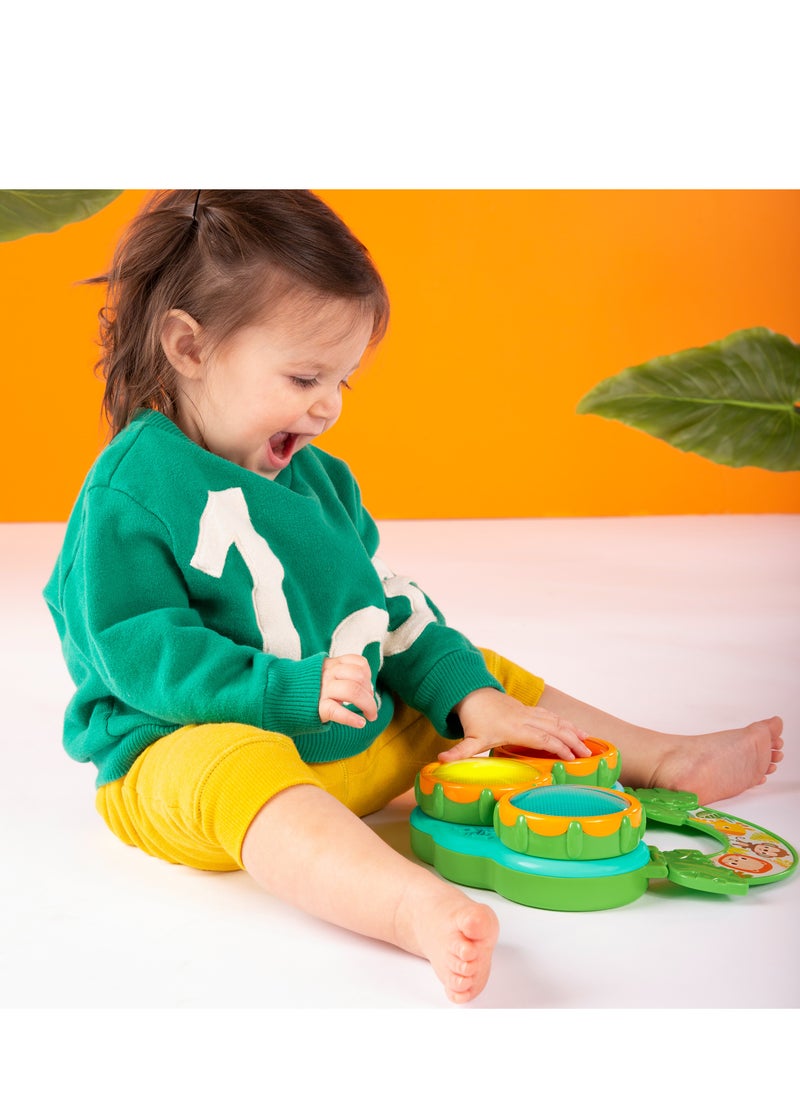 Bright Starts - Safari Beats Musical Toy, Drum & Melody Modes, Songs, sounds and lights, Portable Toy, Ages 3 Months+ - Image 1