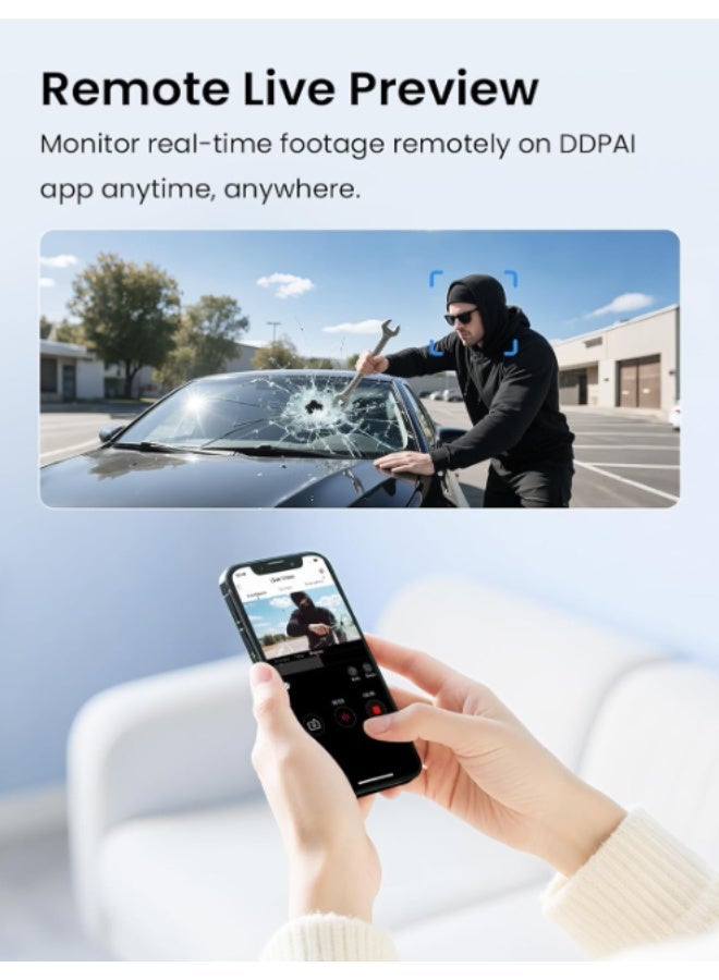 دي دي باي وحدة DDPAI 4G LTE، صندوق تخزين سحابي 4G لكاميرات داش كام Z90 Master، Z90، Z60 Pro، Z60، N5 Dual، N5 Pro، Z50 Pro، مراقبة ركن السيارة عن بُعد، عرض مباشر عن بُعد، تنبيهات الحوادث، نظام تحديد المواقع العالمي (GPS) في الوقت الفعلي، تحديد المناطق الجغرافية، تخزين سحابي، تحكم عبر التطبيق - Image 4