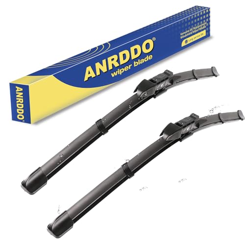 ANRDDO Wipers Factory Replacement For 20042010 BMW 5Series 6Series E60 E61 525i 535i 530i 545i 550i 645Ci 650i M5 M6 Original Equipment Windshield Wiper Blades Set 2423 Top Lock Set of 2 - Image 1