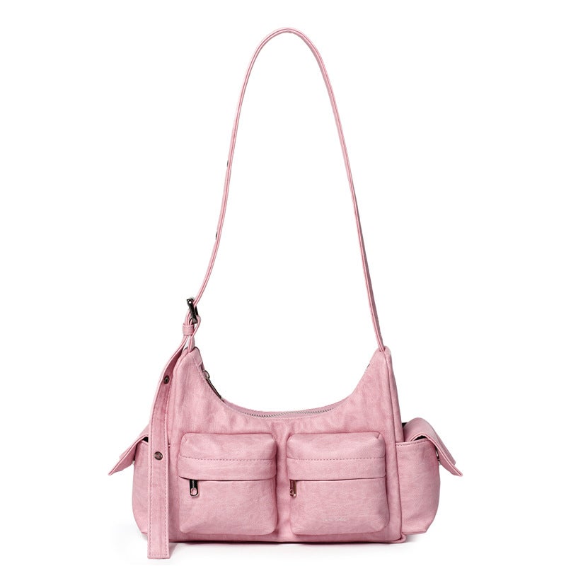 Korean Style Soft PU Leather Crossbody Bag - Multiple Colors - Image 2
