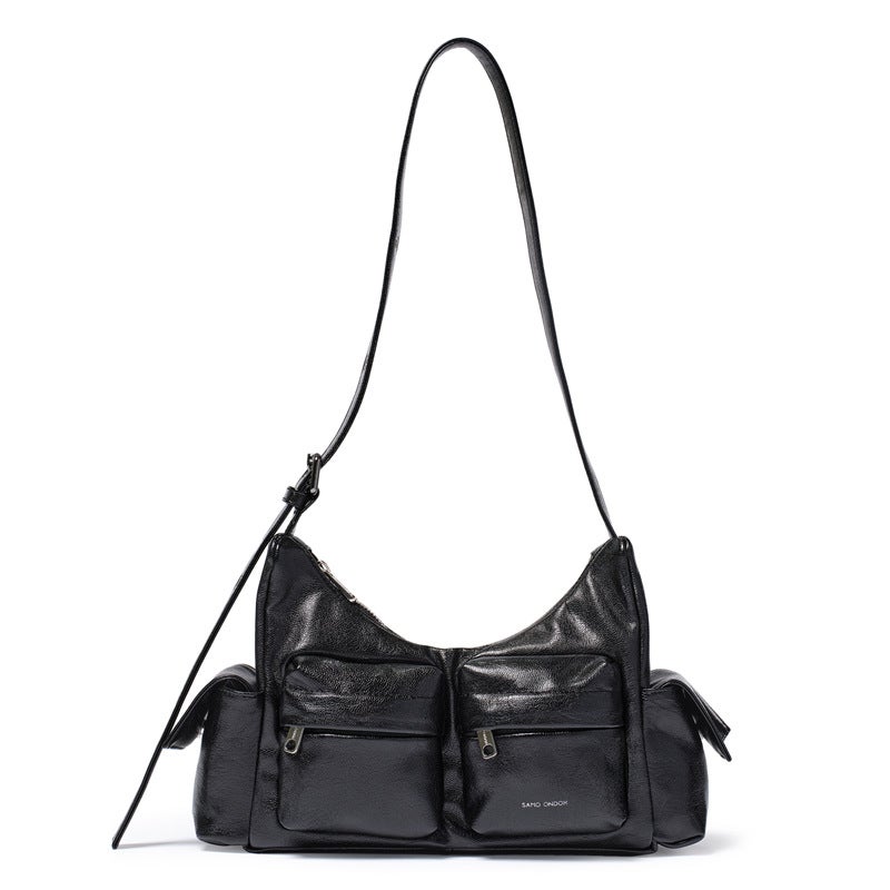 Korean Style Soft PU Leather Crossbody Bag - Multiple Colors - Image 1