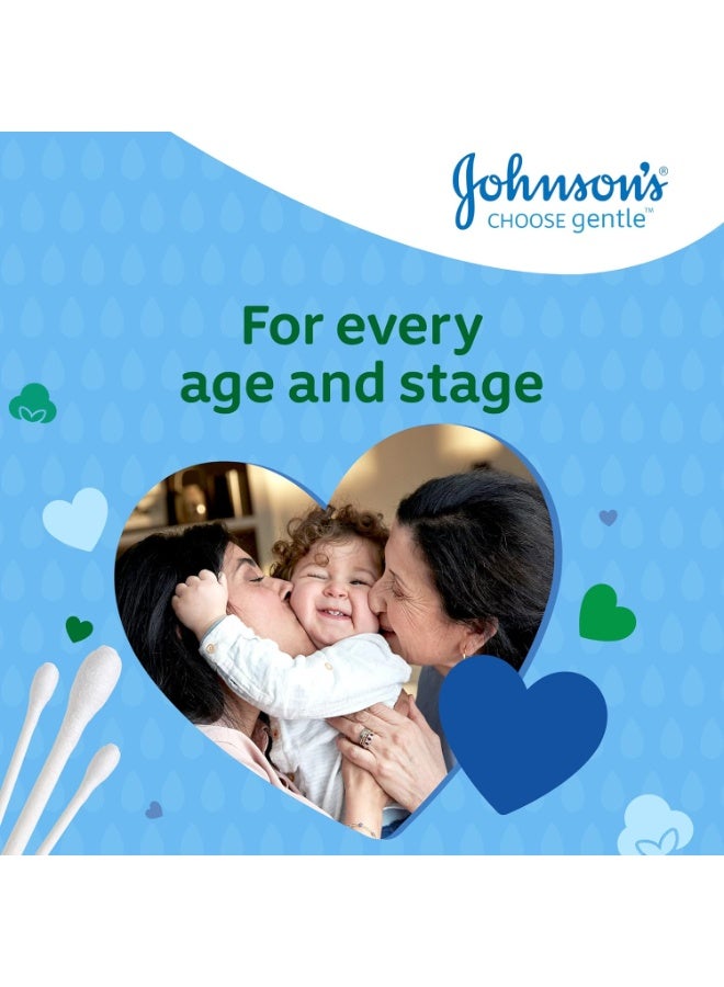 Johnson's Baby Cotton Buds, 100 Count | 100% Pure Cotton Tips & Paper Sticks | Plastic-Free & Recyclable Packaging - Image 5