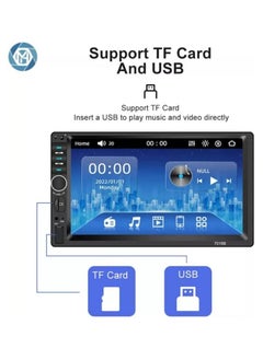 MR.SMART 7 Inch Car Stereo Radio HD MP5 Player Screen Bluetooth Radio 2 Din FM Wireless Remote Control  - Image 2