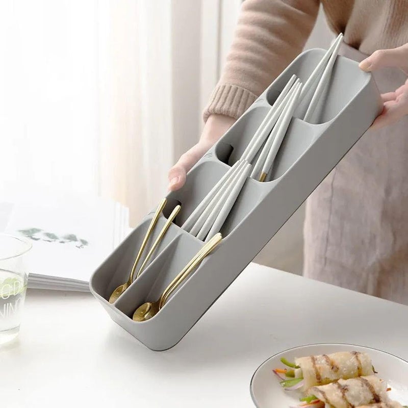 Generic Cutlery Drawer Organizer for Spoons, Forks, and Knives, Easy to Clean, Quick Drying .smk - Image 1