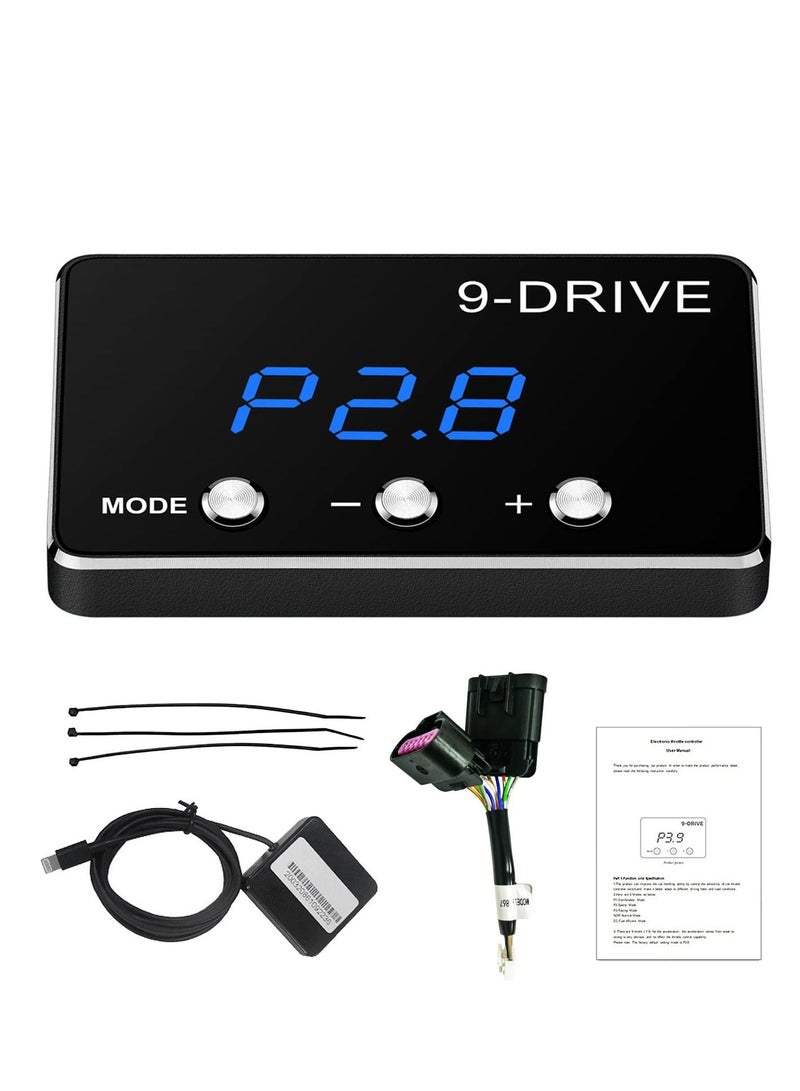Excefore 9 Drive Modes Throttle Response Controller, Smart Electronic Racing Accelerator Compatible, Intelligent Electronic Racing Pedal Accelerator for JEEP JK Dodge RAM 1500 - Image 3