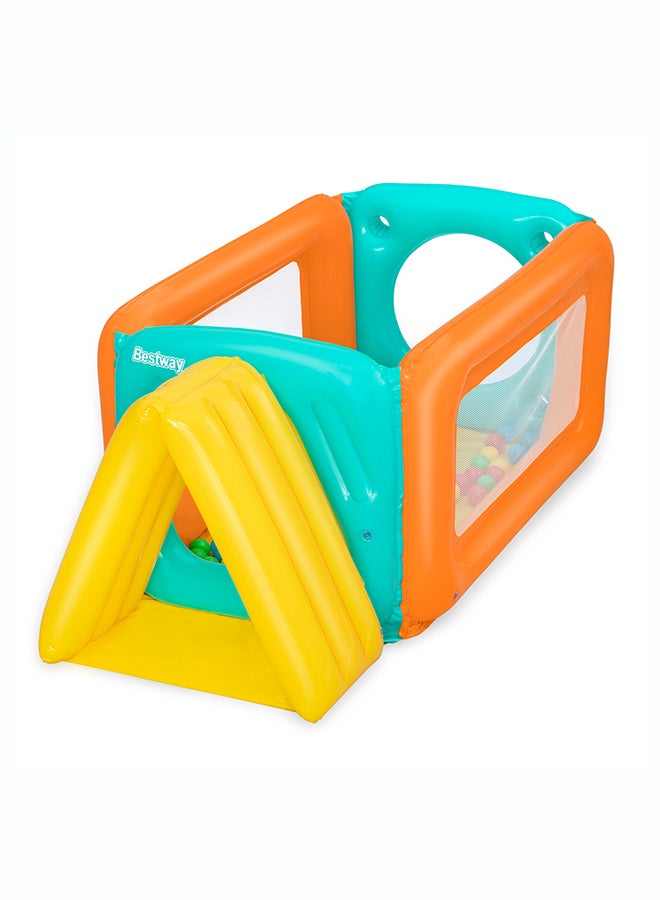 Bestway, 70" x 36" x 27.5"/ TUNNELTOPIA BALL PIT Inflatable Outdoor Water Play Toy for Kids and Families, Durable Premium Quality Material, Easy Inflate and Deflate Design, Pool Beach Garden Summer Fun Activity, 1.78mx91cmx70cm - Image 1
