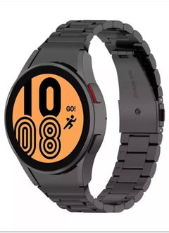 Generic Strap Band Stainless 22MM For Samsung galaxy watch 3 45mm /watch 46mm/Gear S3/Huawei watch GT2E/GT 42mm,46mm)/GT2 Pro/GT2 46MM/honor Magic Watch2 46mm/Amazfit GTR 47mm/GTR 2/2e-Black  - Image 1