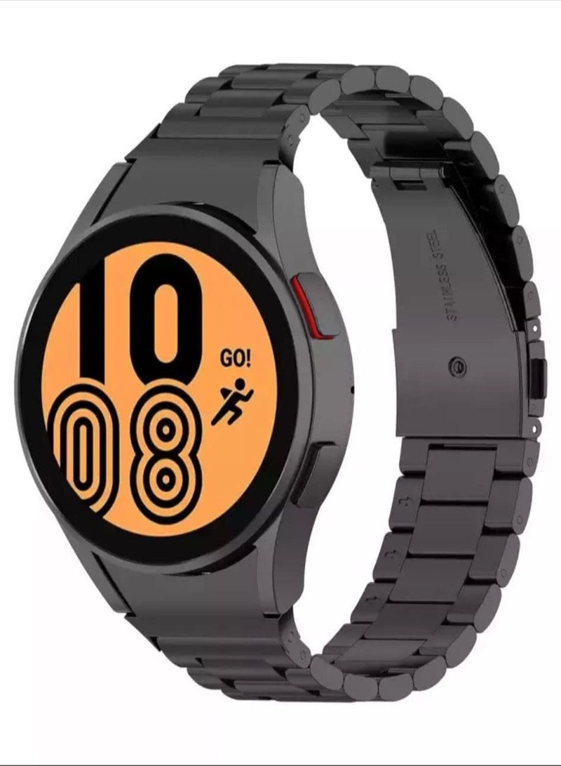 Strap Band Stainless 22MM For Samsung galaxy watch 3 45mm /watch 46mm/Gear S3/Huawei watch GT2E/GT 42mm,46mm)/GT2 Pro/GT2 46MM/honor Magic Watch2 46mm/Amazfit GTR 47mm/GTR 2/2e-Black - Image 1