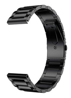 Generic Strap Band Stainless 22MM For Samsung galaxy watch 3 45mm /watch 46mm/Gear S3/Huawei watch GT2E/GT 42mm,46mm)/GT2 Pro/GT2 46MM/honor Magic Watch2 46mm/Amazfit GTR 47mm/GTR 2/2e-Black  - Image 2