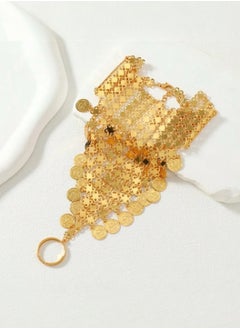 GOLDMAX 21k Gold Plated Bracelet For Women Connecting With Ring  - Image 2