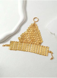 GOLDMAX 21k Gold Plated Bracelet For Women Connecting With Ring  - Image 3
