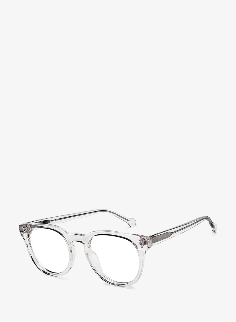 Lenskart Blu LENSKART BLU | Zero Power Blue Cut Computer Glasses | Anti Glare, Lightweight & Blocks Harmful Rays | UV Protection Specs | Transparent | Men & Women | Large | LB E16064