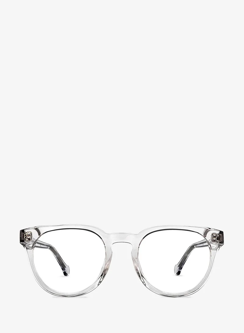 Lenskart Blu LENSKART BLU | Zero Power Blue Cut Computer Glasses | Anti Glare, Lightweight & Blocks Harmful Rays | UV Protection Specs | Transparent | Men & Women | Large | LB E16064
