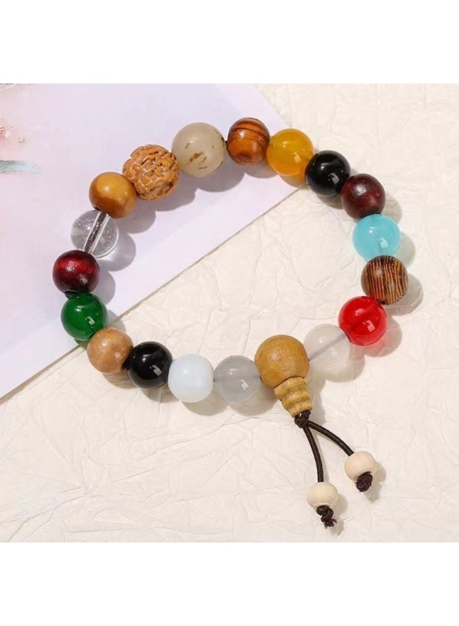 Bead Bracelet with 18 Different Beads - For Good Luck and Well Being - Image 1
