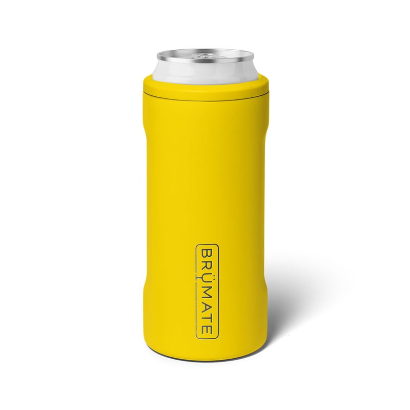 BrÃ¼Mate Hopsulator Slim Can Cooler Insulated for 12oz Slim Cans | Skinny Can Insulated Stainless Steel Drink Holder for Hard Seltzer, Beer, Soda, and Energy Drinks (Pineapple) - Image 1