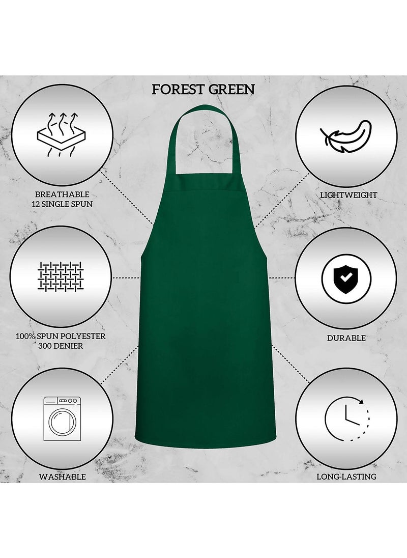 Y&D - 12 Pack Neck Restaurant Cafe Work Clothes Apron - Image 1