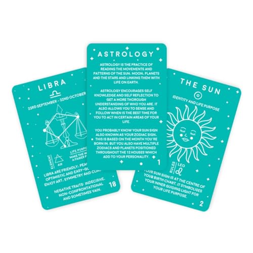Gift Republic 100 Astrology Cards - guides you through how to read your astrology chart and understand its hidden meanings. - Image 3