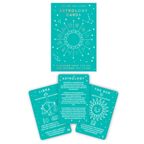Gift Republic 100 Astrology Cards - guides you through how to read your astrology chart and understand its hidden meanings. - Image 2