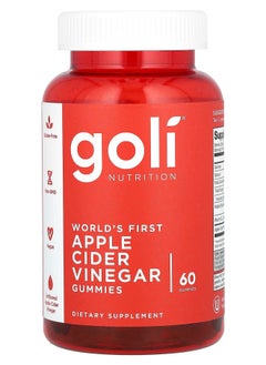 Goli Nutrition Apple Cider Vinegar Gummies 60 Gummies 